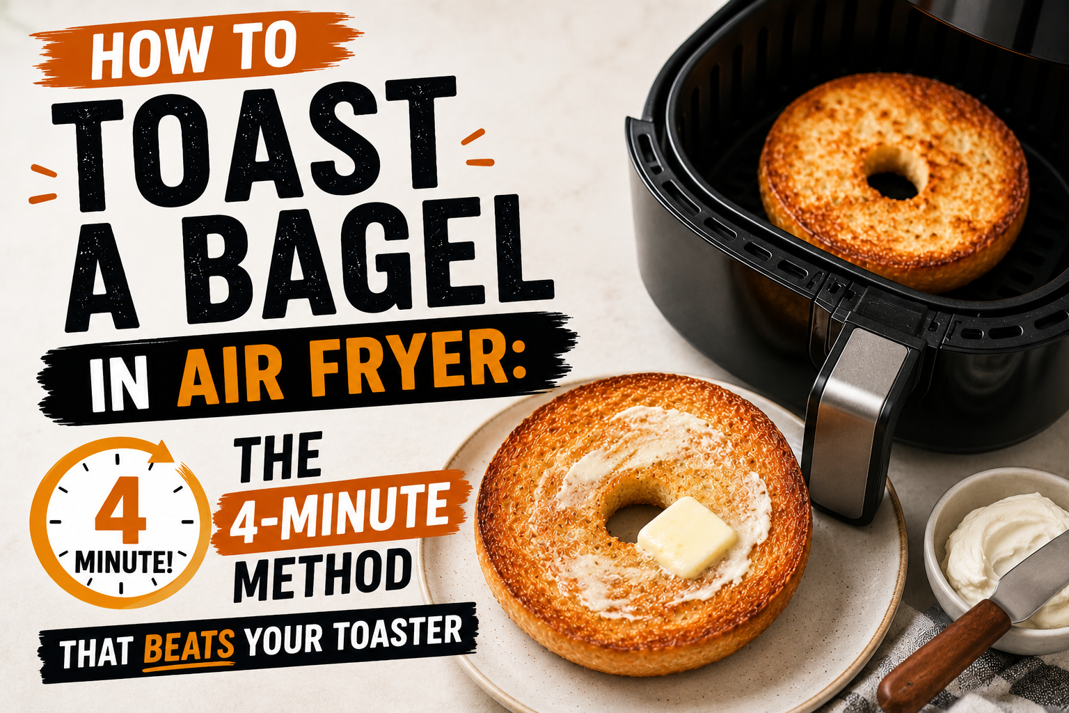 How to Toast a Bagel in Air Fryer